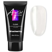 미스치어링 폴리젤 네일 연장 60ml, CLEAR, 1개