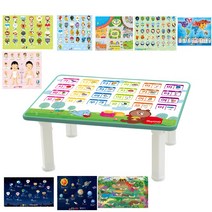 해피그로우 세이 한글 6048 한글 공부상 + 시트지 9종 + 플라스틱 커버 풀세트, 혼합색상