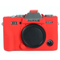후지필름 X-T30 카메라 실리콘 바디보호용 케이스, 레드, 1개