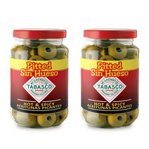 [쿠팡수입] 타바스코 피티드 그린 올리브, 340g, 2개