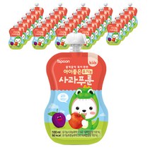 아이스푼 아이좋은 유기농 주스 100ml, 30개, 사과푸룬
