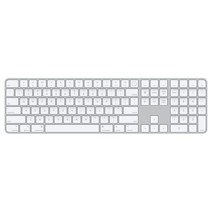 Apple Silicon 장착 Mac용 Magic Keyboard Touch ID 탑재, 영어, 화이트, 숫자패드 포함, MK2C3KE/A, 일반형