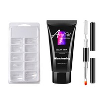 네일연장 폴리젤 세트 06 브라운, 폴리젤 30ml + 연장팁 100p + 듀얼브러시, 1세트