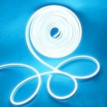 LED 네온 아트 플렉스 줄조명 8mm x 5m 12V, 아이스블루