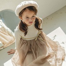 아뚜아베이직 여아용 리본 튤 드레스