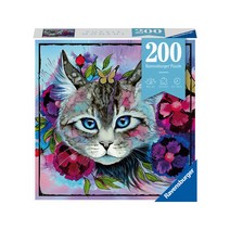 R129607 꽃에 물든 고양이 200피스, 혼합색상