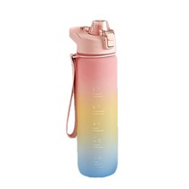 홈바내쓰 트라이탄 솜사탕 물병, 핑크, 1L