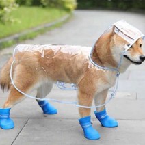 강아지 우비 비옷, 블루