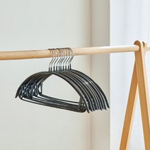 브로픽 논슬립 라운드 옷걸이, 블랙, 10개입