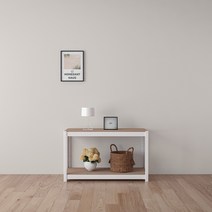 홈던트 하우스 철제 선반 2단 1000 x 400 x 600 mm, 화이트