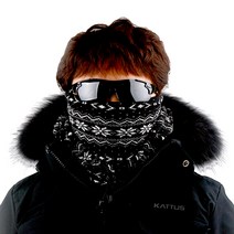 카투스 라이팅 엑스 넥워머 후드 2p, 플라워블랙