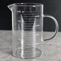 미르 내열유리 핸들비커 계량컵 2p, 1000ml
