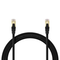 기가 평면 플랫 FLAT UTP CAT8 SFTP 40G 랜케이블 7m, 블랙, 1개