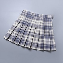 에어 발랄 체크 미니스커트