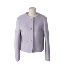 여성용 울 노카라 골드 버튼 자켓 JK3848K1C