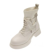 페이퍼먼츠 여성용 니트 핏 통굽 워커 00381