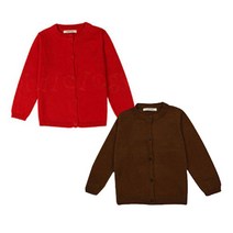 조이멀티 여아용 니트 베이직 가디건 2p