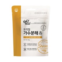 옵티펫 반려동물 오리얼 가수분해 츄 저알러지 간식 새우맛, 알러지예방, 90g, 1개