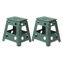 올리빙 휴대용 원터치 접이식 의자 2p, 모스그린