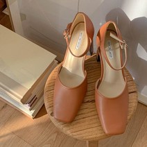 모먼트 사각코 스퀘어 펌프스 메리제인힐 SHE6060