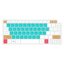 카라스 맥북 12 MRQN2KH / A용 스윗캔디 다색 글자키스킨, MINT, 1개