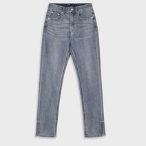 미쏘 여성용 옆슬릿 슬림 일자핏 데님 긴바지