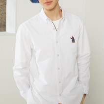헤지스 남성용 패딩턴 니트 베어자수 버튼다운 옥스포드 셔츠