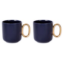 마리아꾸르끼 1976 로마 머그컵, 블루, 2개