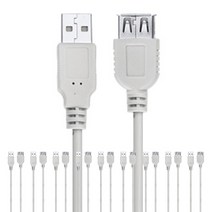 애니포트 USB 2.0 연장케이블, 10개, 1m