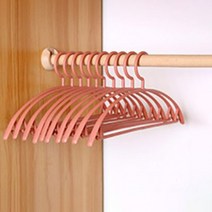 포홈 구김없는 라인업 옷걸이, 코랄, 20개