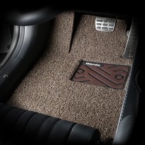 만도 컬러풀 와이드 볼륨쿠션 코일 카매트 1열+2열, 브라운, 벤츠 E클래스 5세대 F / L 2020년 10월~