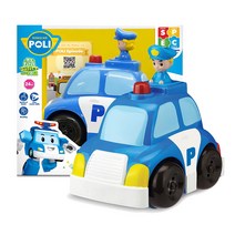 로이비쥬얼 로보카폴리 푸시 앤 고 교통안전 경찰차 미니카, 혼합색상