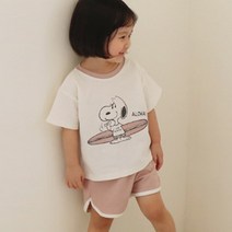 베베나인 아동용 스누피 상하복 세트