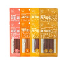 마이베프 반려동물 LID 져키파티 버라이어티팩 20g x 4종 세트, 소고기, 닭가슴살, 돼지고기, 연어 +도미 혼합맛, 2세트