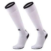 SNF 미끄럼방지 두꺼운 바닥 축구양말 2p, 03 화이트블랙