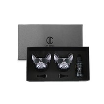 디씨네트워크 차량용 불독 방향제 무광실버 2개 오일향, 1세트, No 5