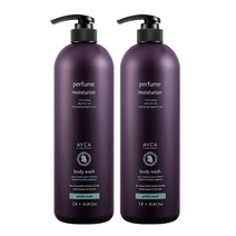 아브카 퍼퓸 대용량 바디워시 화이트 머스크향, 2개, 1000ml