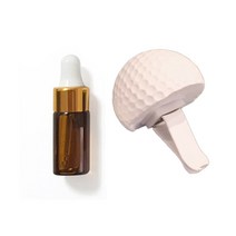 라비다 골프공 실내인테리어 석고오너먼트 + 석고방향제 리필오일 3ml 세트, 라벤더샤워