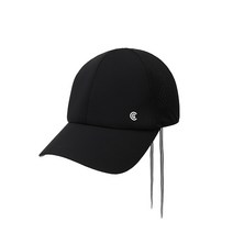 클리브랜드 여성용 벤틸레이션 리본장식 골프 캡모자 CGWCP227030, 블랙