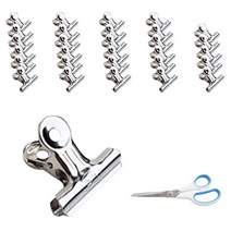 화신 불독클립 소 100p + 사무용 투톤 가위 대, 1세트