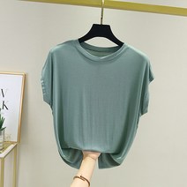 쉐어몰 여성용 드롭 민소매 모달 티셔츠