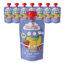 프루트바 유아용 생과일 퓨레 키위 딸기 배 바나나 러스크 100g, 키위 + 딸기 + 배 + 바나나 + 러스크 혼합맛, 8개