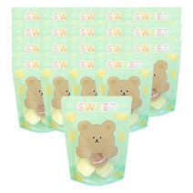 도나앤데코 도나와 친구들 PET 스탠드 지퍼백 18 x 25 cm, sweet 봉구, 20개