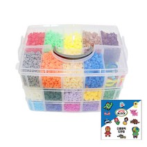 아토블럭 디폼 29색 나노블록 8mm 10000p + 1대1 도안집 + 열쇠고리 4p 세트, 랜덤발송(열쇠고리)