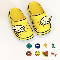 멜앤슈 아동용 EVA 스트라이프 샌들 + 파츠 10종 세트