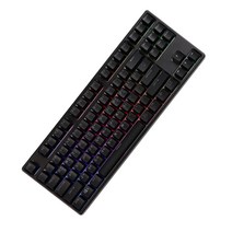 몬스타기어 RGB 후아노축 퀵스왑 기계식 키보드 청축, 블랙, 닌자87PRO, 텐키리스