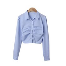 여성용 왓도올 셔링 크롭셔츠 cpnb2146k27