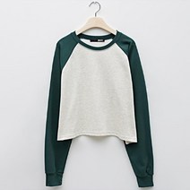 비엔엑스 배색 나그랑 데일리 긴팔 맨투맨 티셔츠 BU3TS001L0