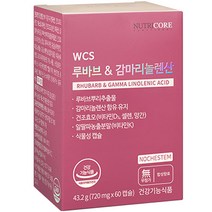 뉴트리코어 WCS 루바브 앤 감마리놀렌산 43.2g, 60캡슐, 1개