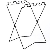 레몬위크 간편설치 접이식 분리수거대, 블랙, 1개